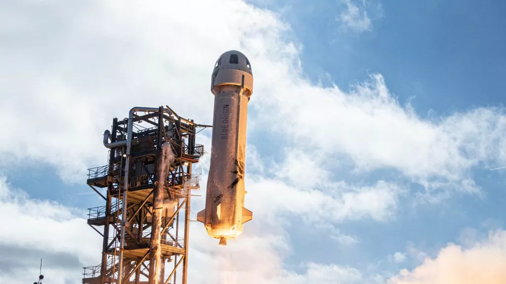 Pierwszy lot załogowy Blue Origin rakietą New Shepard!