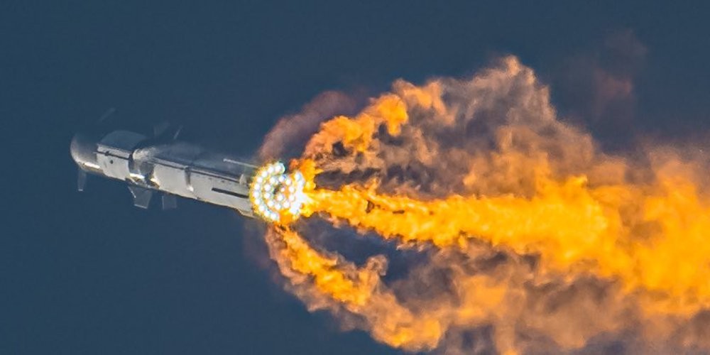 Starship w trakcie lotu (fot.: John Kraus)