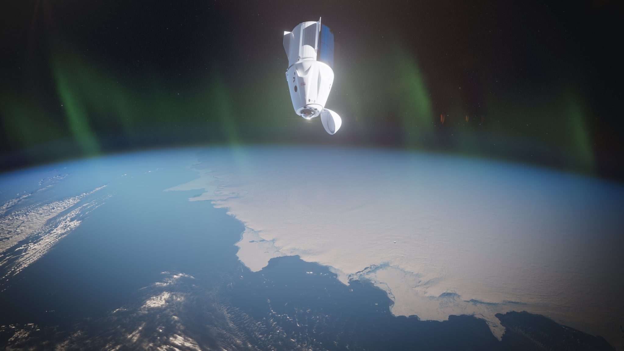 Wizualizacja misji Fram2 (SpaceX/Fram2)