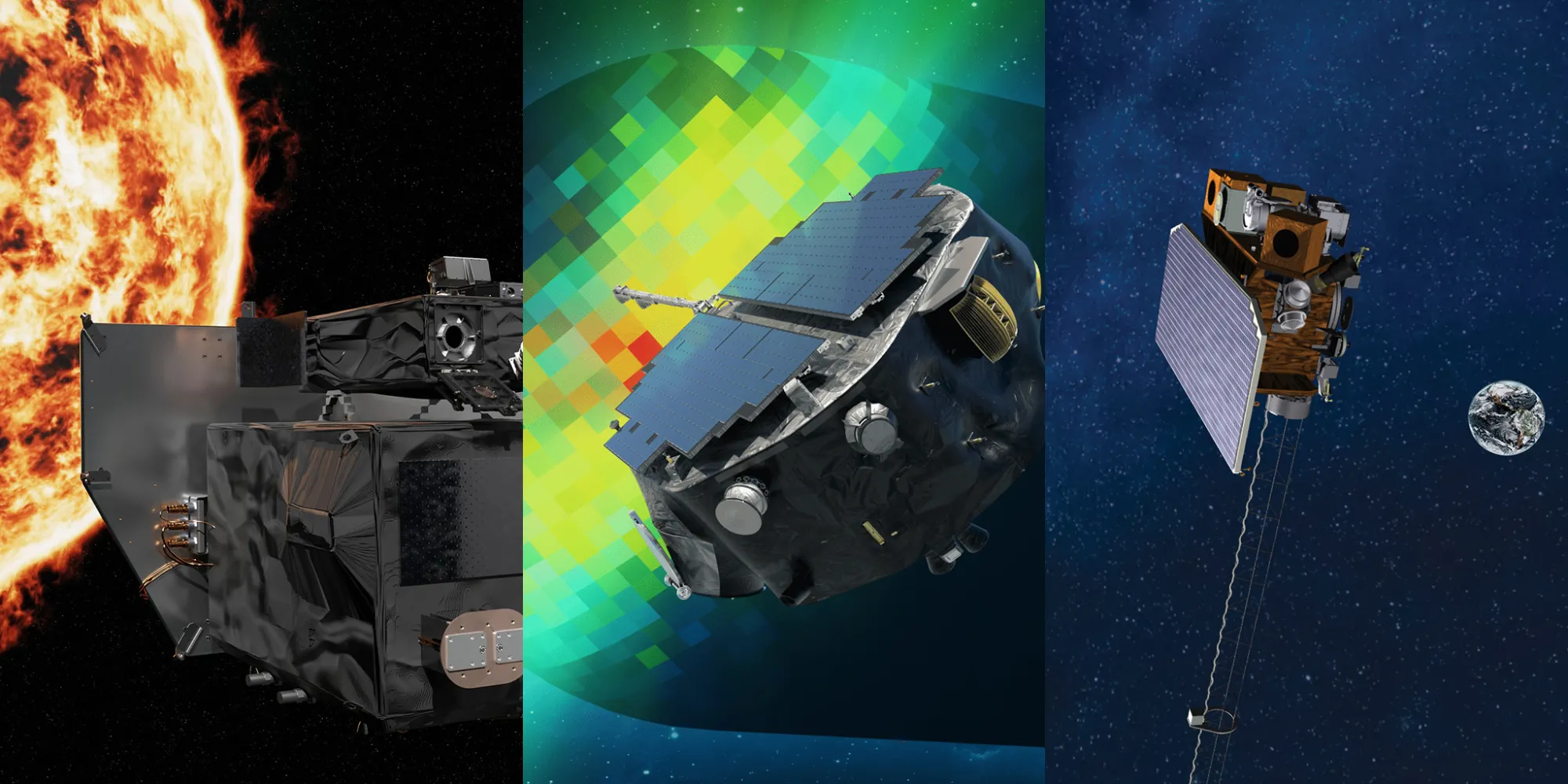 Trzy nowe sondy słoneczne zbadają wpływ naszej dziennej gwiazdy na Układ Słoneczny 